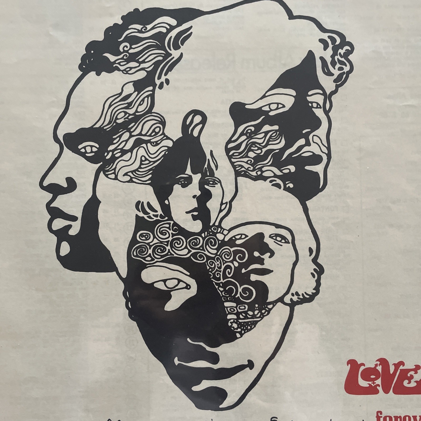 1967 LoVe Arthur Lee, FOREVER CHANGES, Elektra Record Promo Ad