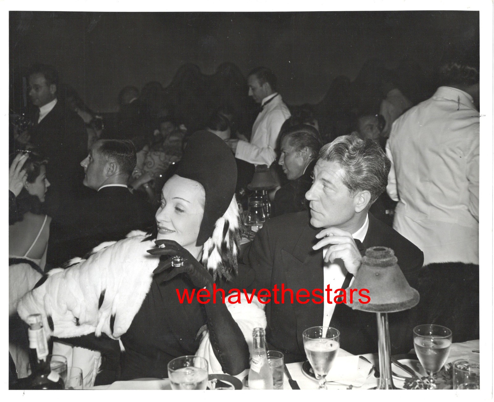 VINTAGE Marlene Dietrich Jean Gabin AT CIRO’S ’42 Publicity Portrait by RHODES