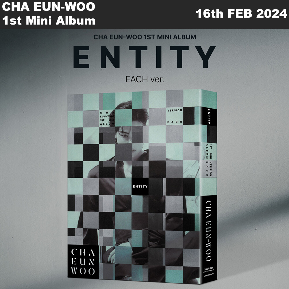 ASTRO CHA EUN-WOO ENTITY 1st Mini Album CD+Photobook+Photocard+Etc+Tracking Num