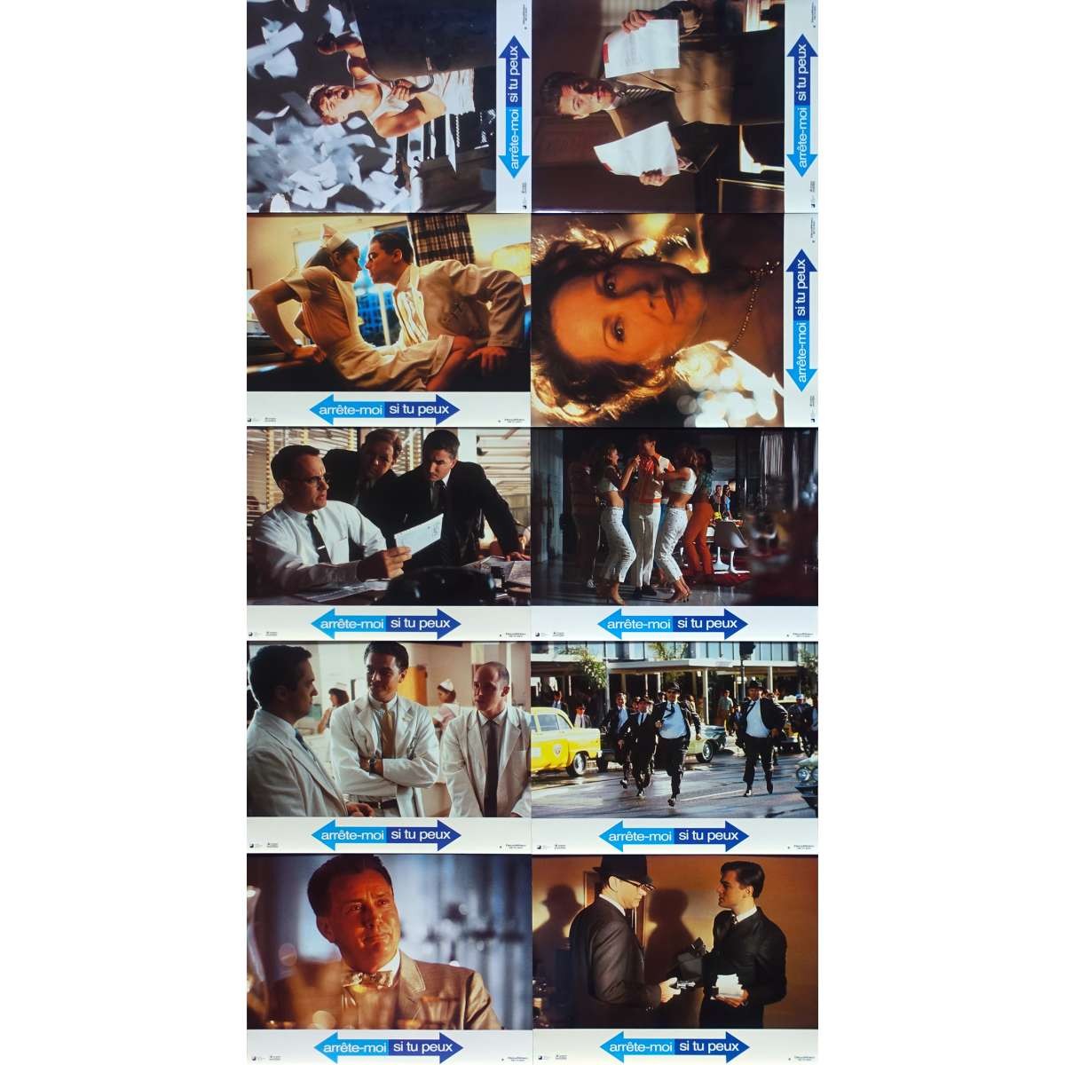 CATCH ME IF YOU CAN Original Lobby Cards x10 – 9×12 in. – 2002 – Steven Spielber