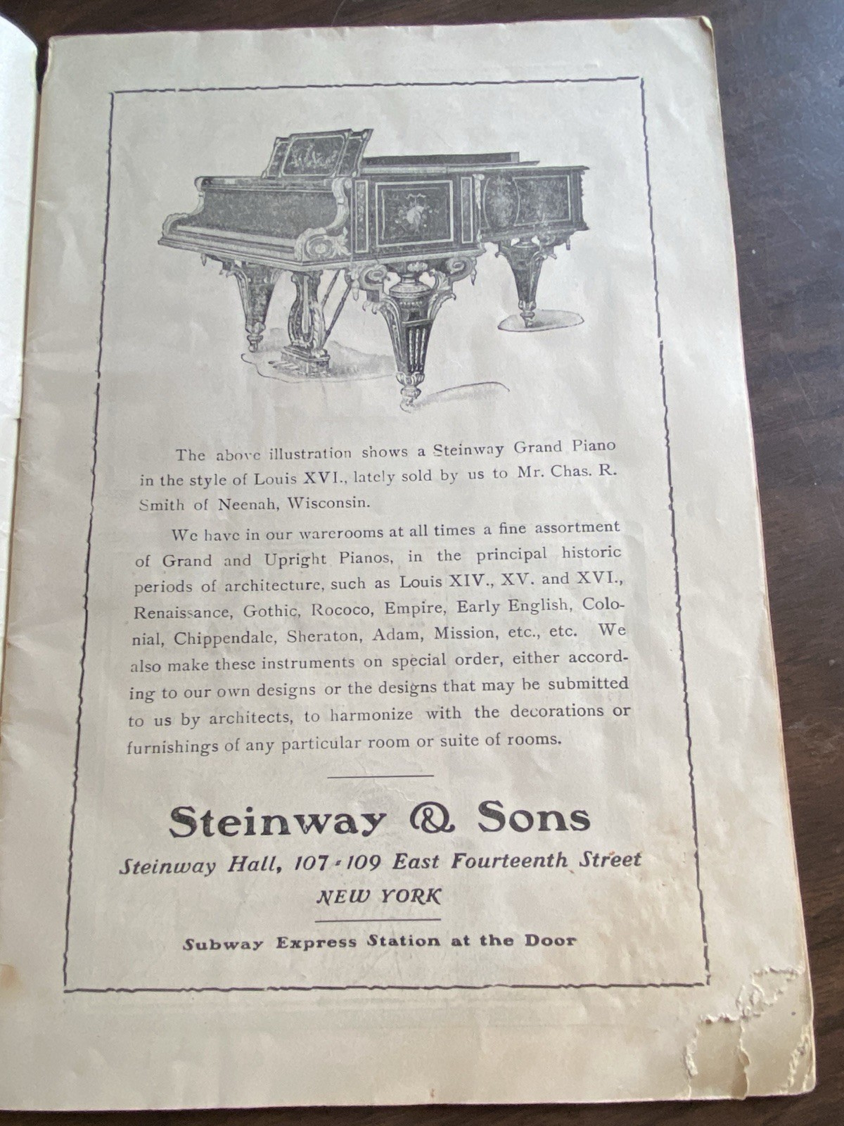 Belasco Theatre 1905 BROADWAY Program 42nd Street BATES Vintage New York Advert