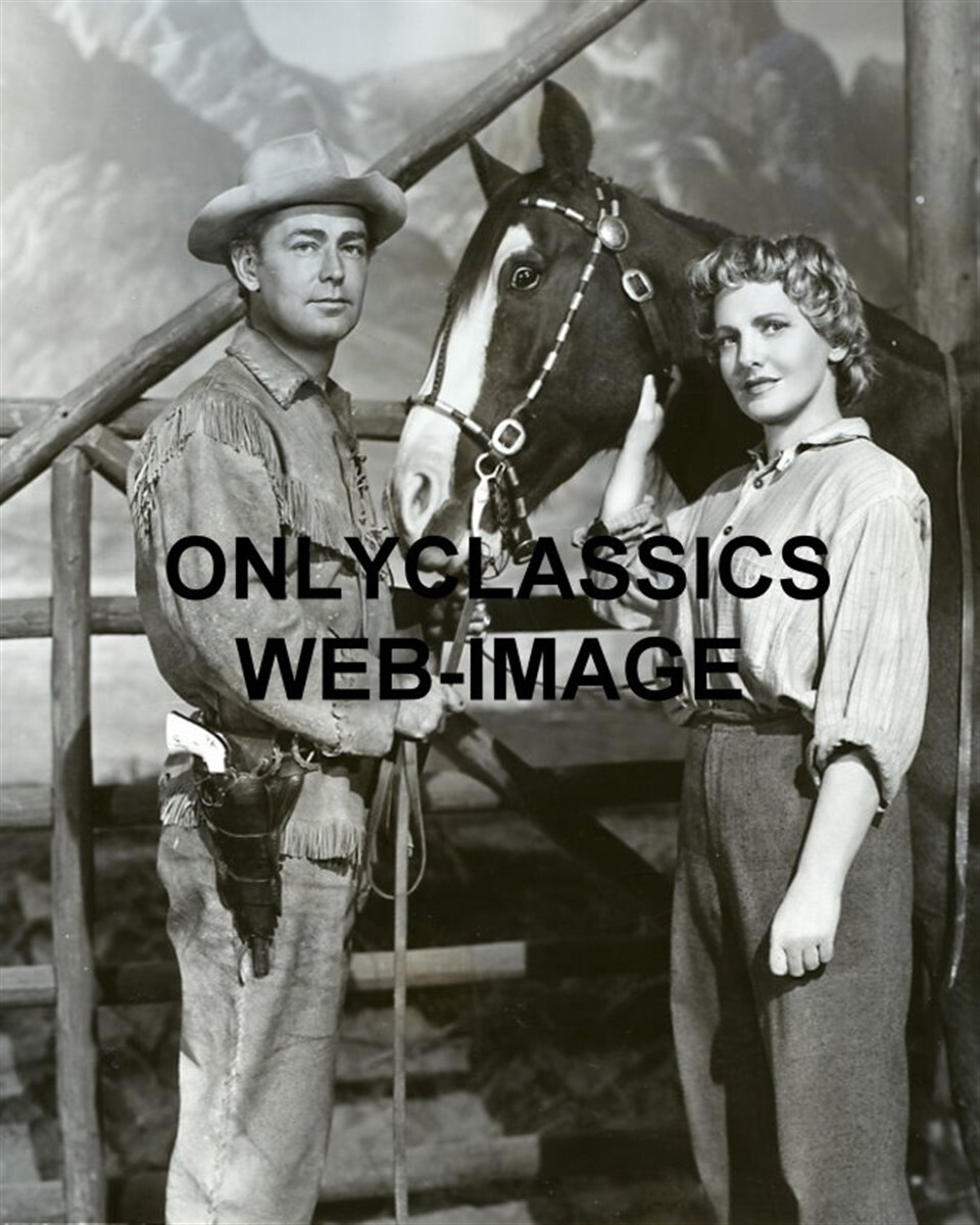1953 SHANE HOLLYWOOD 8×10 MOVIE PHOTO ALAN LADD JEAN ARTHUR HORSE LIGHTNING FARM