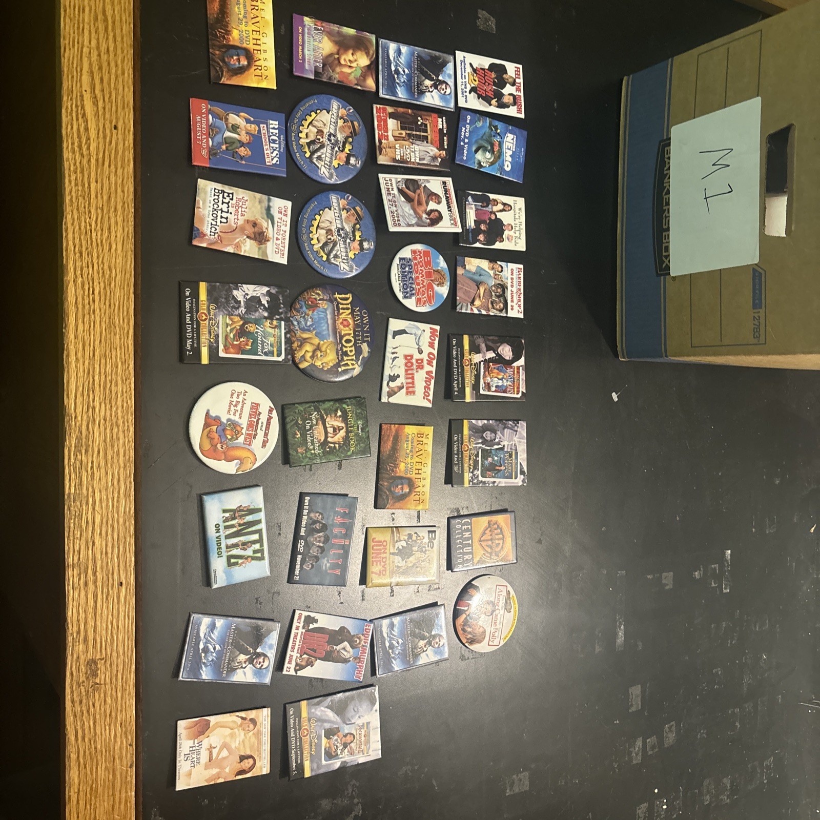 Vintage Movie Button Pins Lot Of 32
