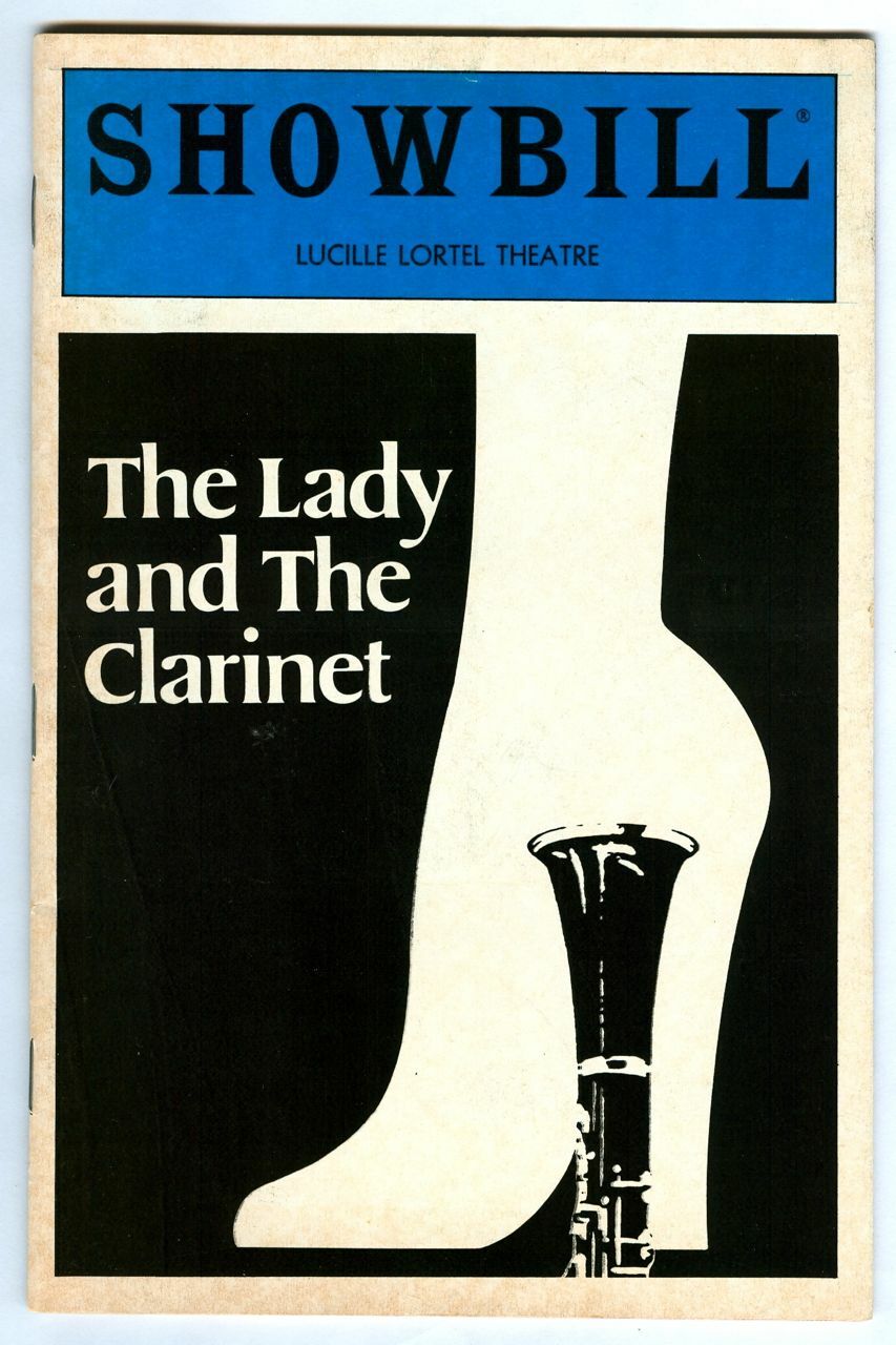 Rare 1983 LADY and the CLARINET Off-Broadway Showbill PLAYBILL Stockard CHANNING