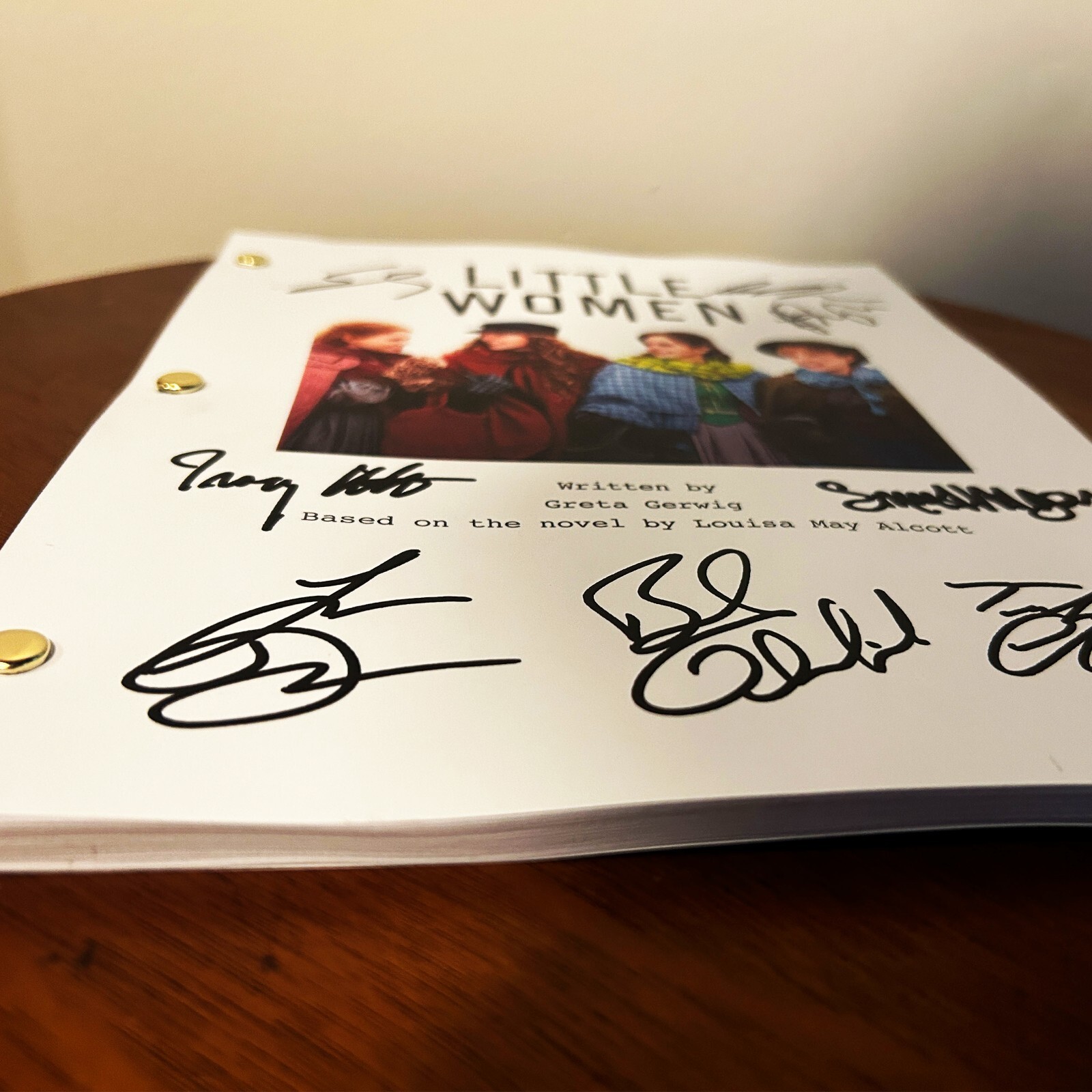 Little Women Autographed Signed Movie Script Reprint Full Screenplay Full Script