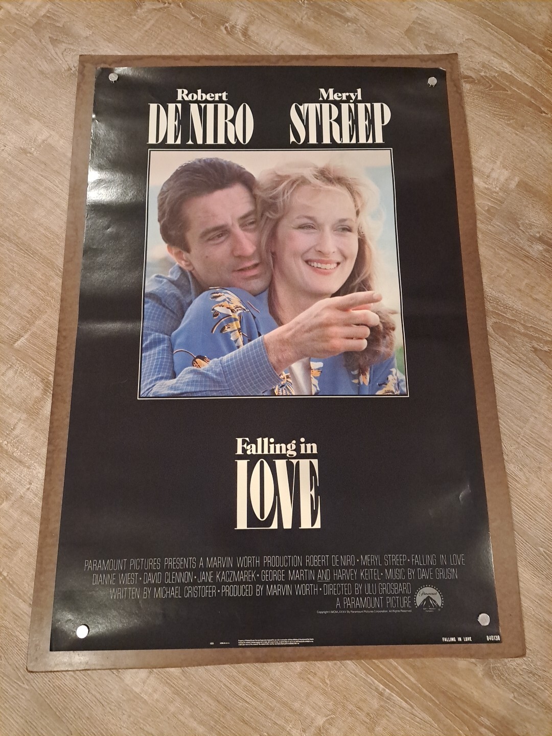 FALLING IN LOVE Original One Sheet SS Movie Poster-1984-DE NIRO/STREEP 27×41
