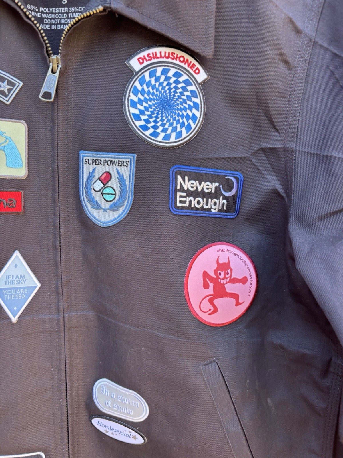 Daniel Caesar Jacket Superpowers World Tour 2023 Eisenhower Patch Coat Workwear