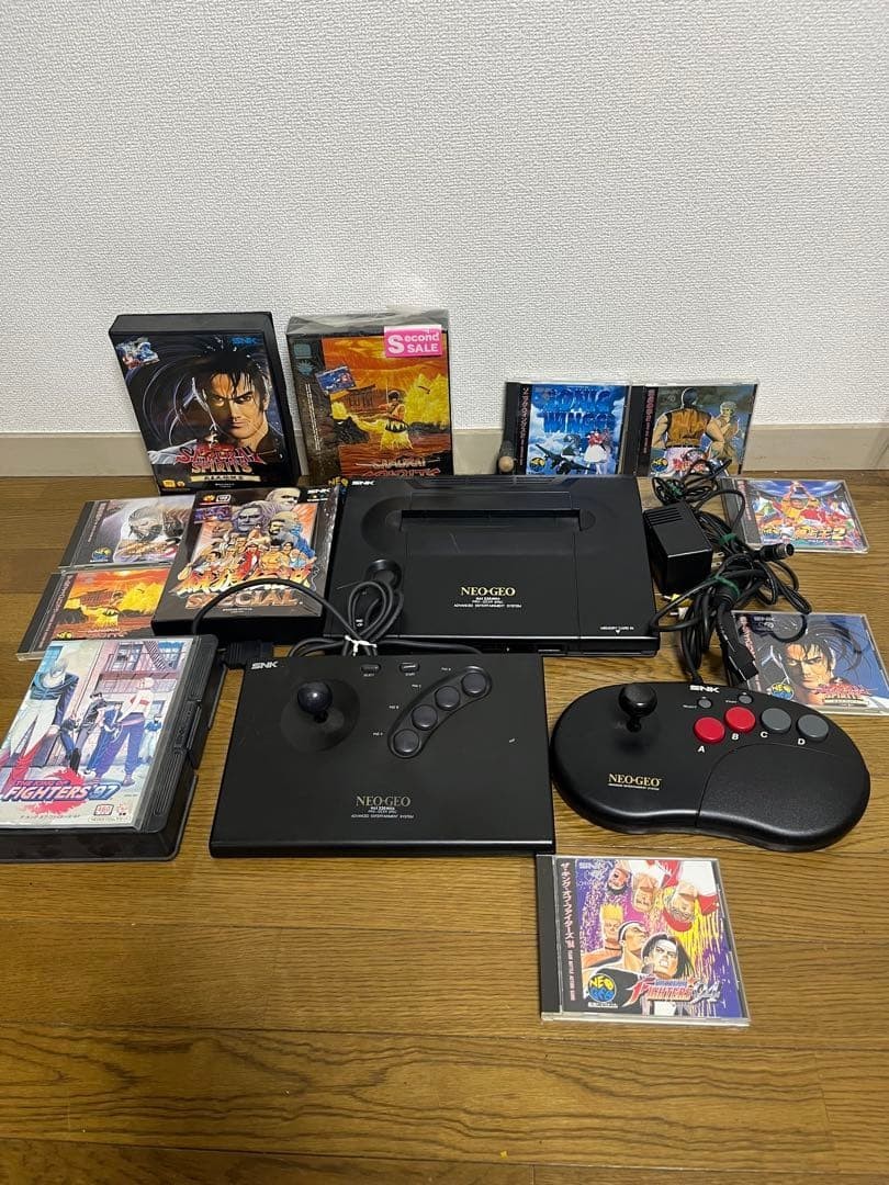 Lot SNK NEOGEO Console System Advanced Entertainment System with Games Japan JP