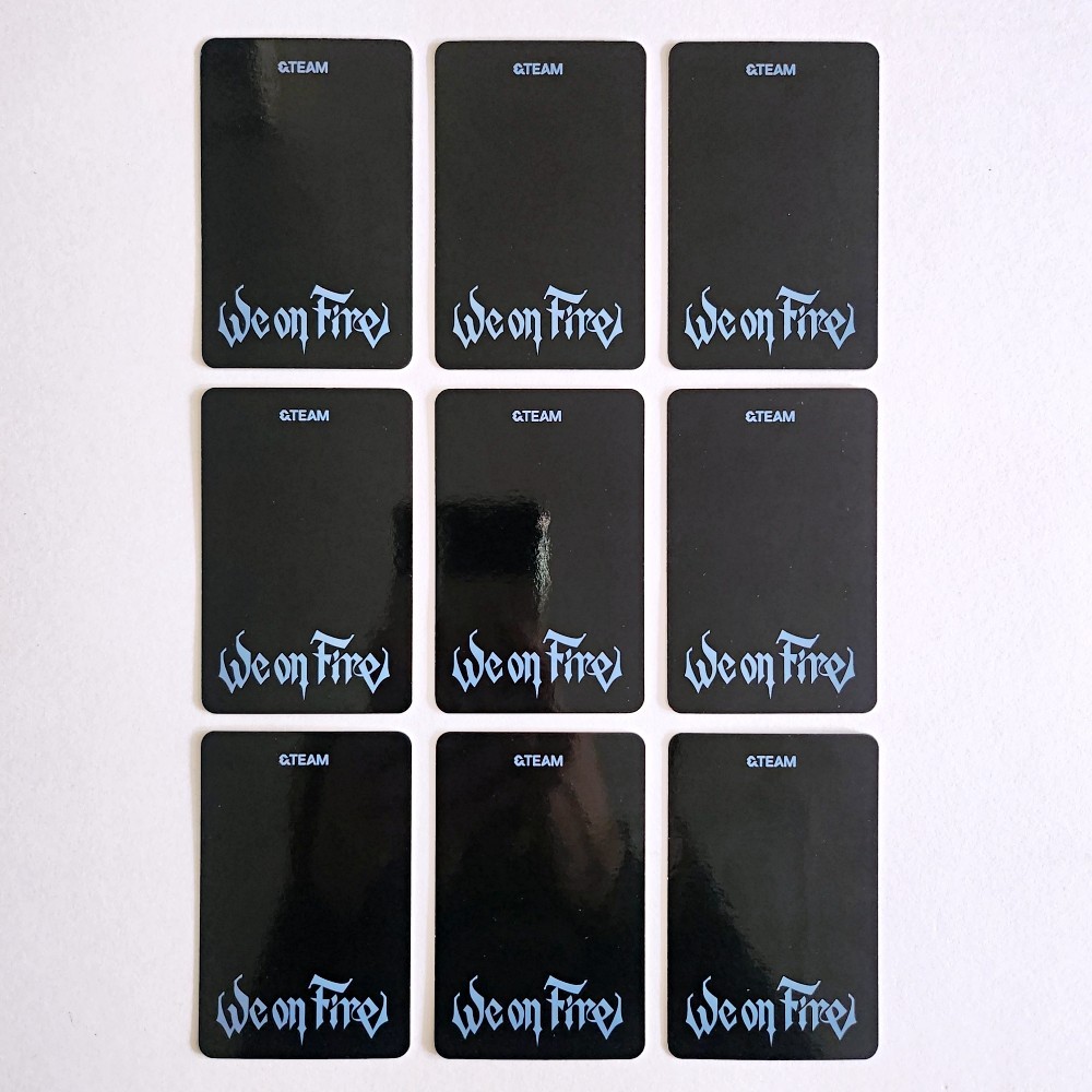 &TEAM 3rd EP Album We on Fire 2nd Beatroad Lucky Draw Photocard