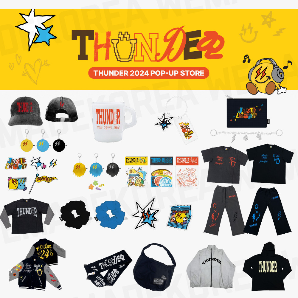 2024 ATEEZ THUNDER POP-UP Official MD T-shirt / Pants / Keyring / etc