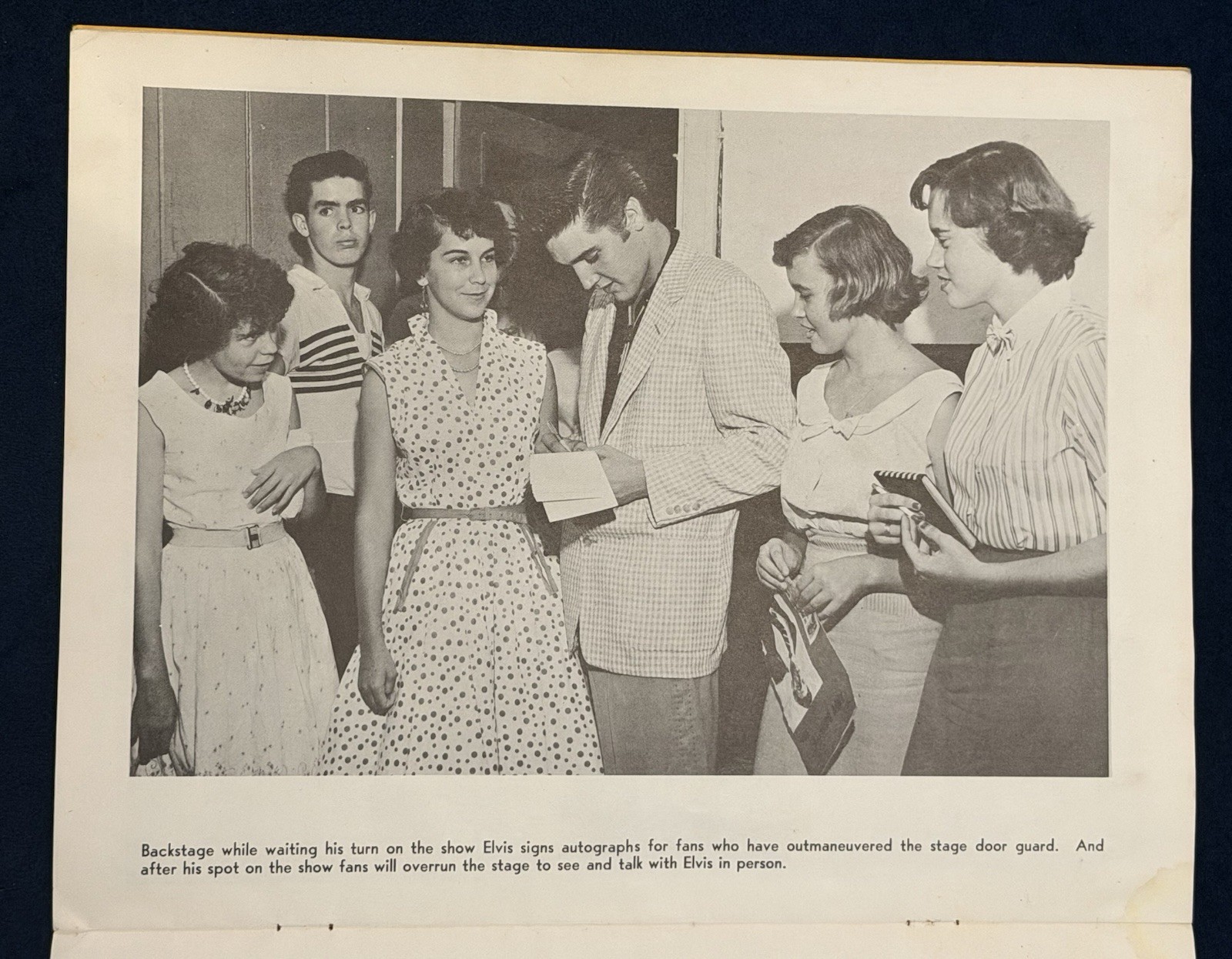 MEGA Rare Elvis Presley Double Autograph Mr. Rhythm Program / 3 COA / Memphis