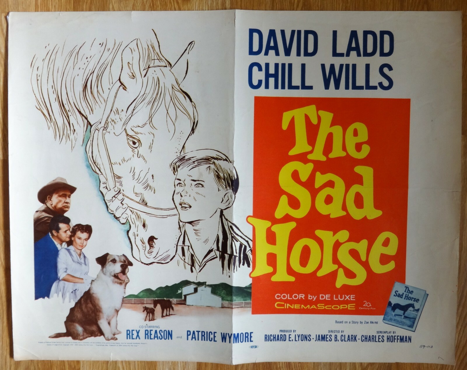 “The Sad Horse” Prize Winning Great Animal Story – 28×22″ – Movie poster