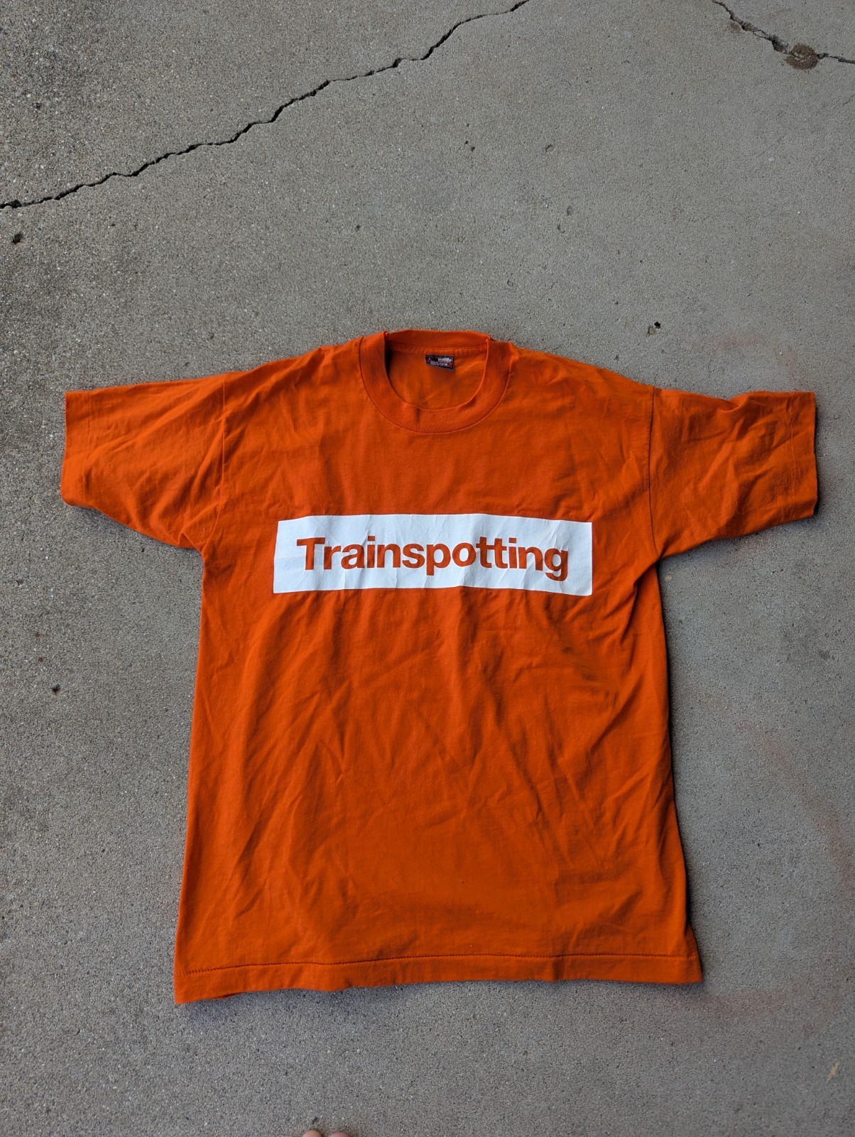 TRAINSPOTTING ORIGINAL 90’S VINTAGE T-SHIRT, SUPER RARE, L, FRUIT OF THE LOOM