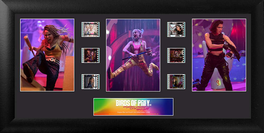 Genuine Film Cell Birds Of Prey S2 Trio FilmCells Wall Art Presentation USFC6437