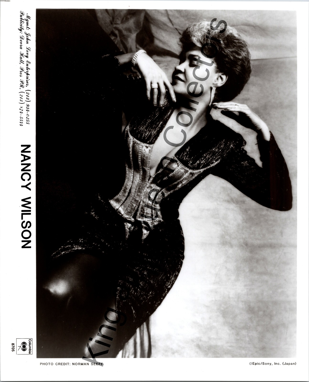 Nancy Wilson Original Epic/Sony, Inc. (Japan) Jazz Press Photo Publicity