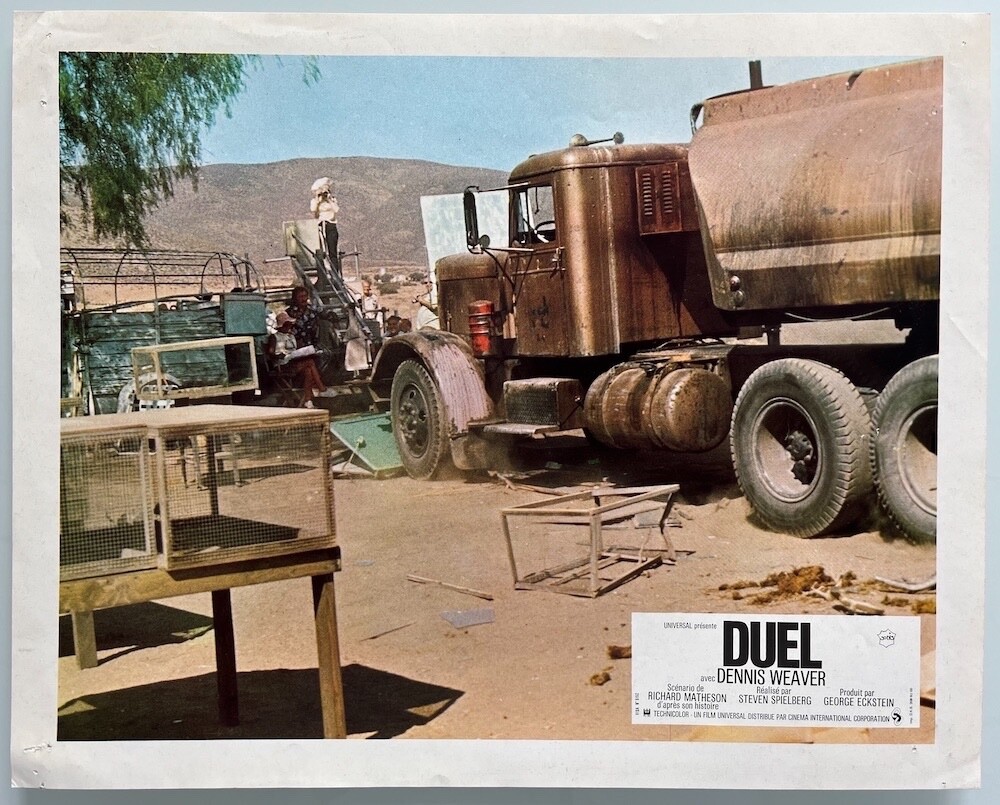 DUEL (1971) STEVEN SPIELBERG – FRENCH PRESSBOOK + 5 LOBBY-CARDS