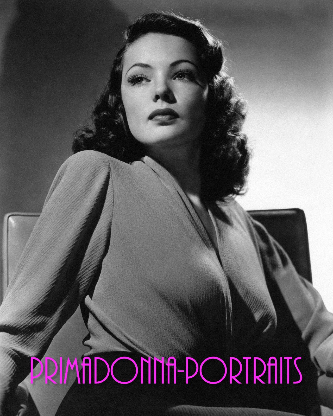 GENE TIERNEY 8X10 Lab Photo Rare REMARKABLE Beauty GLAMOUR PORTRAIT Actress