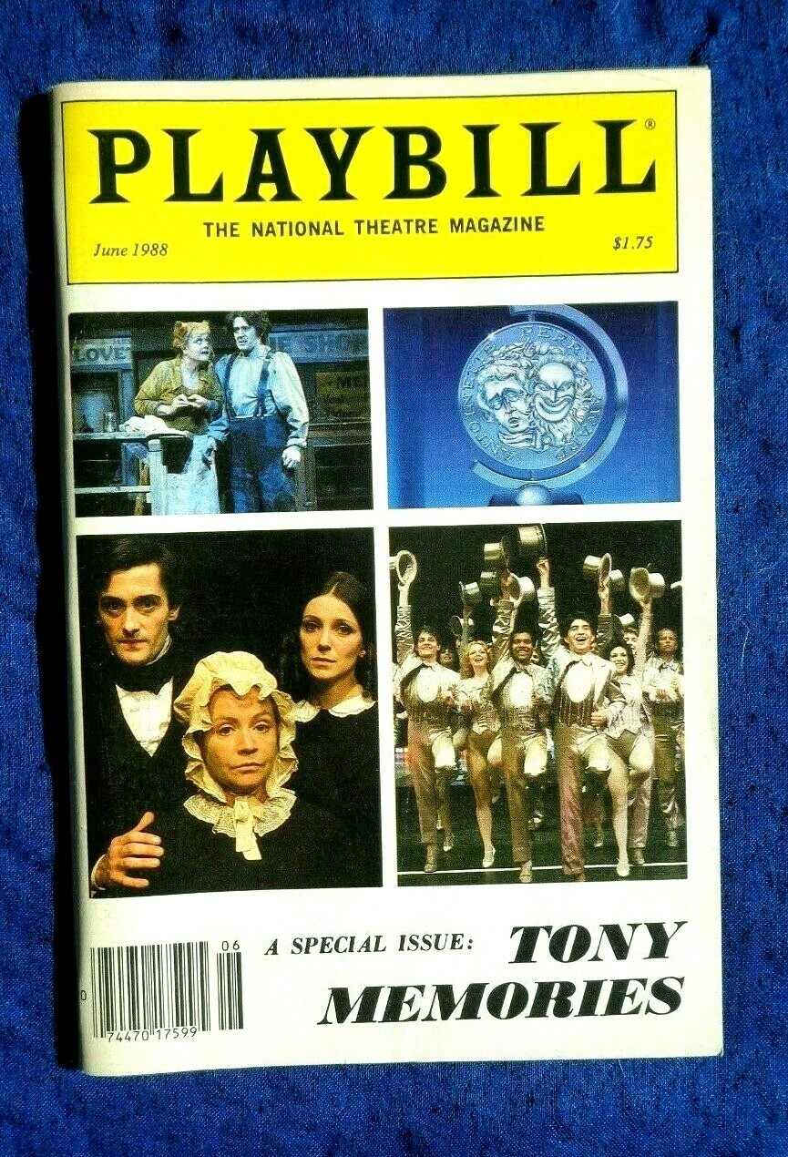 Playbill June 1988 Special Issue Tony Memories The National Theatre Magazine