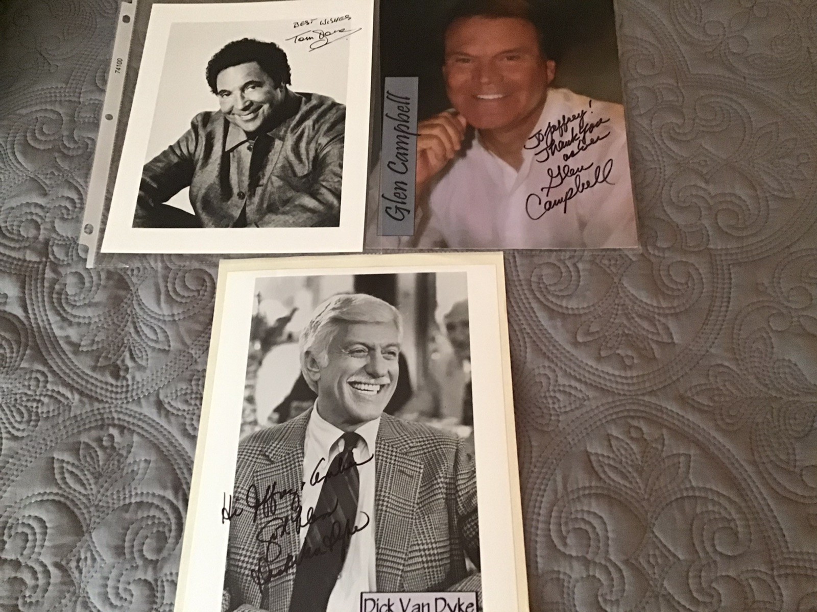 Entertainment Legends Autographed Glen Campbell Dick Van Dyke Tom Jones