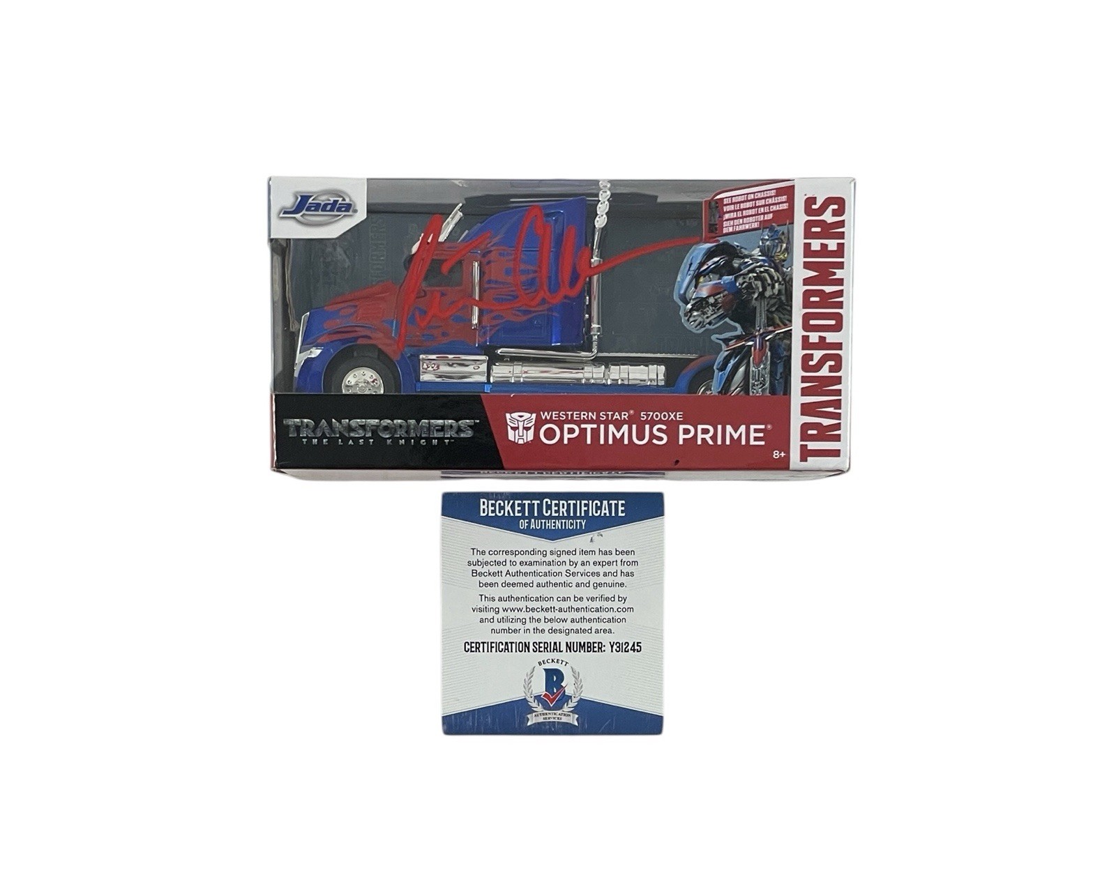 Peter Cullen Autographed Transformers Optimus Prime Truck Hand Signed Beckett