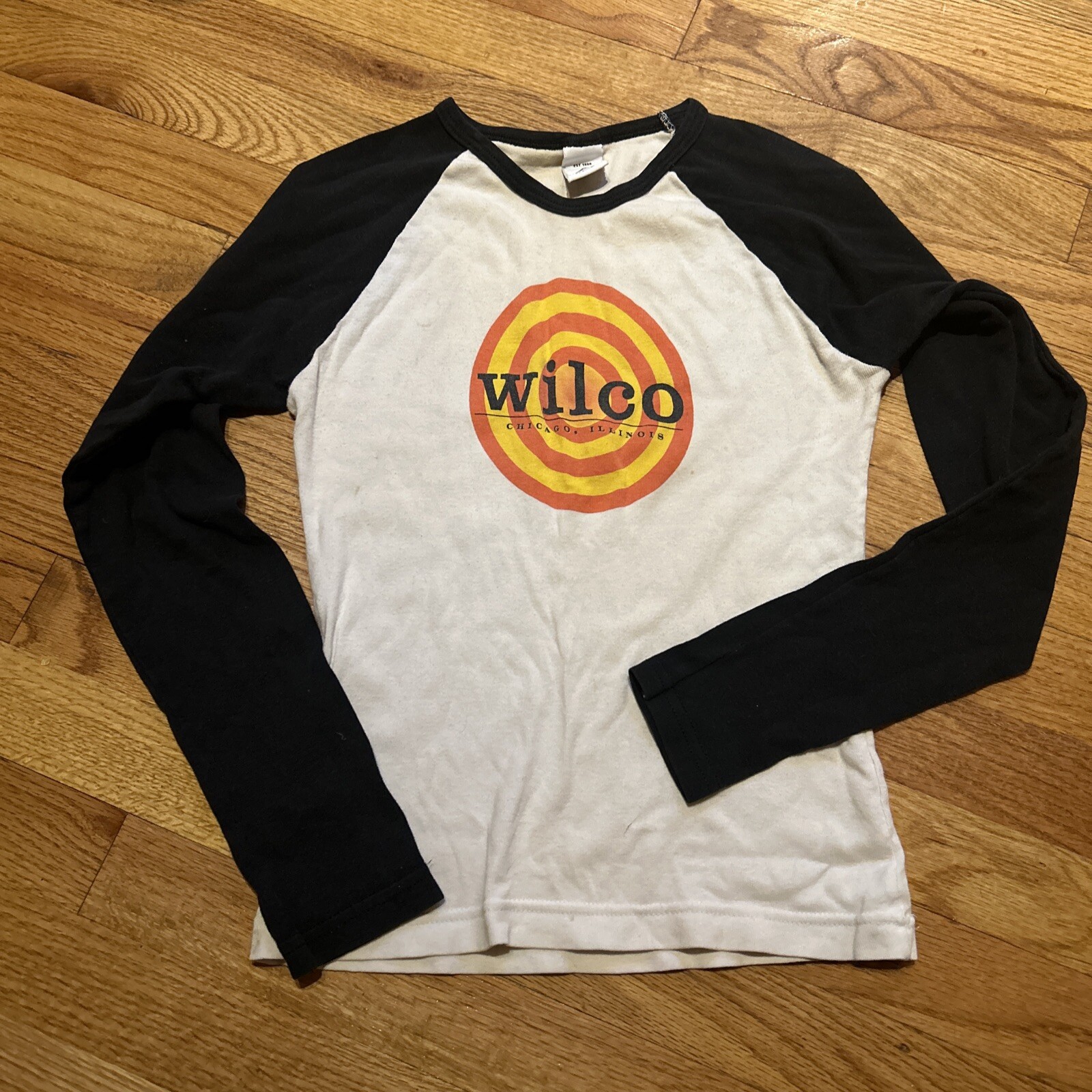 Vintage Wilco Concert Ringer Long Sleeve Tee Shirt Size Small