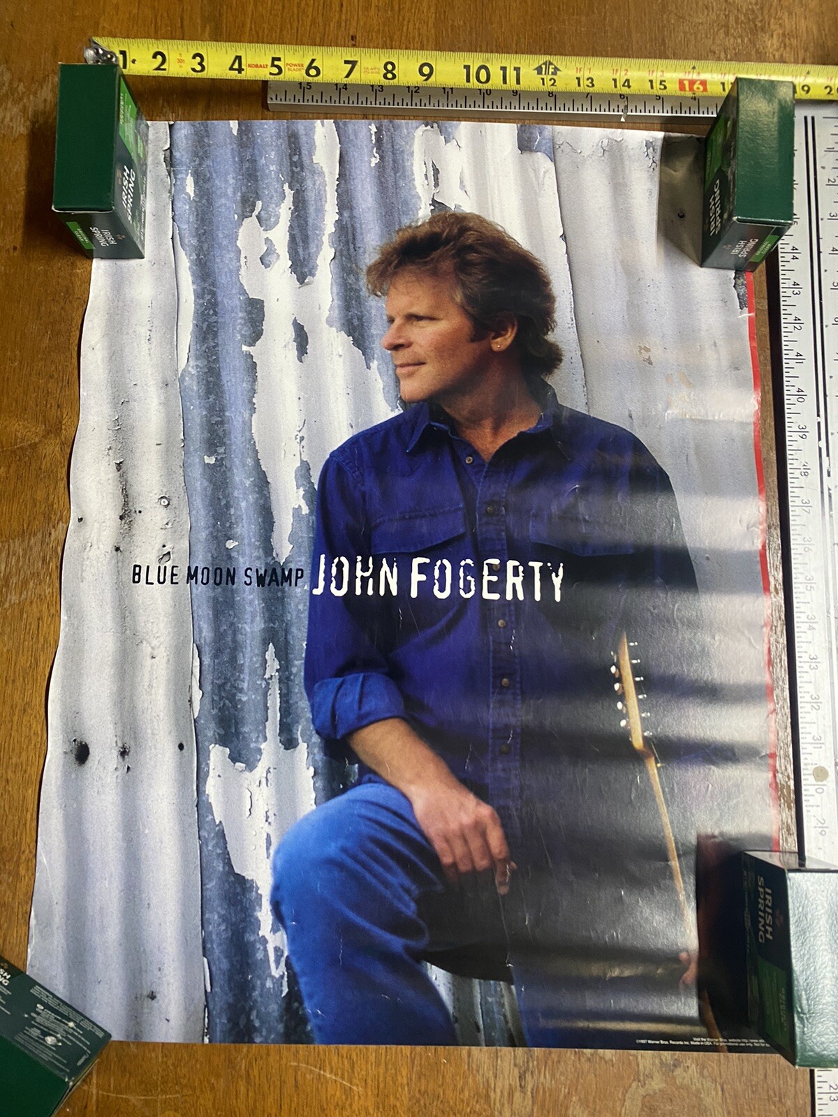 JOHN FOGERTY “BLUE MOON SWAMP” U.S. PROMO POSTER -Southern Rock/Roots Rock Music