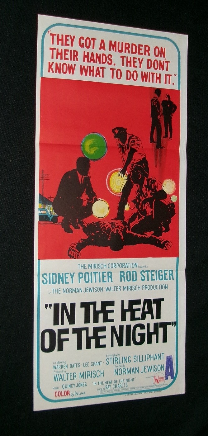 Orignal IN THE HEAT OF THE NIGHT Australia South Pacific Daybill Steiger POITIER