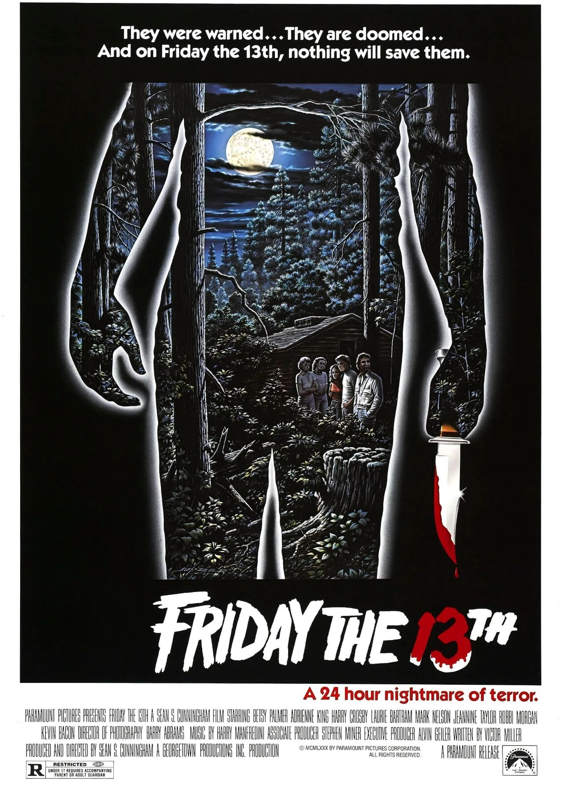 Friday The 13th movie poster 12 x 18 inches – Jason Voorhees, Horror wall art