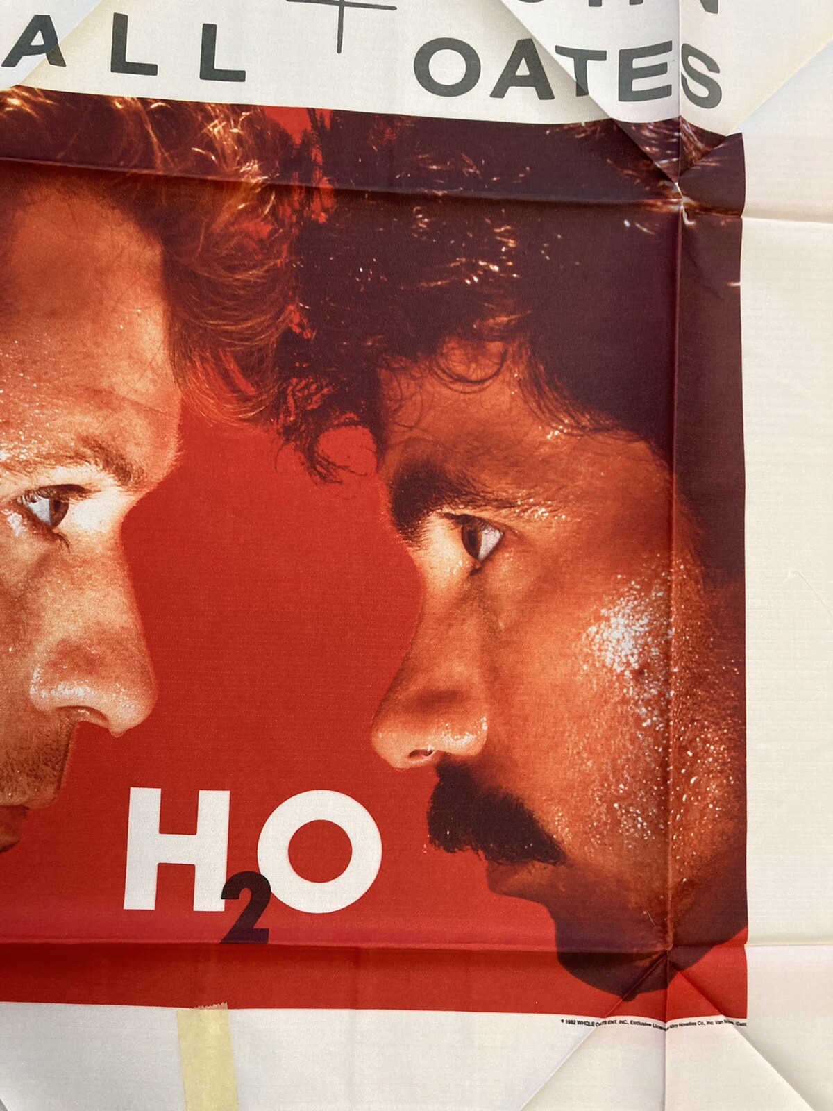 ORIGINAL! Hall & Oates 1982 Promotional Tapestry Banner Wall Decor H2O Retro-NEW
