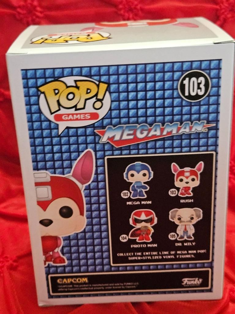 IAN JAMES CORELETT HAND SIGNED AUTOGRAPHED FUNKO POP! 103 MEGAMAN RUSH W/ COA