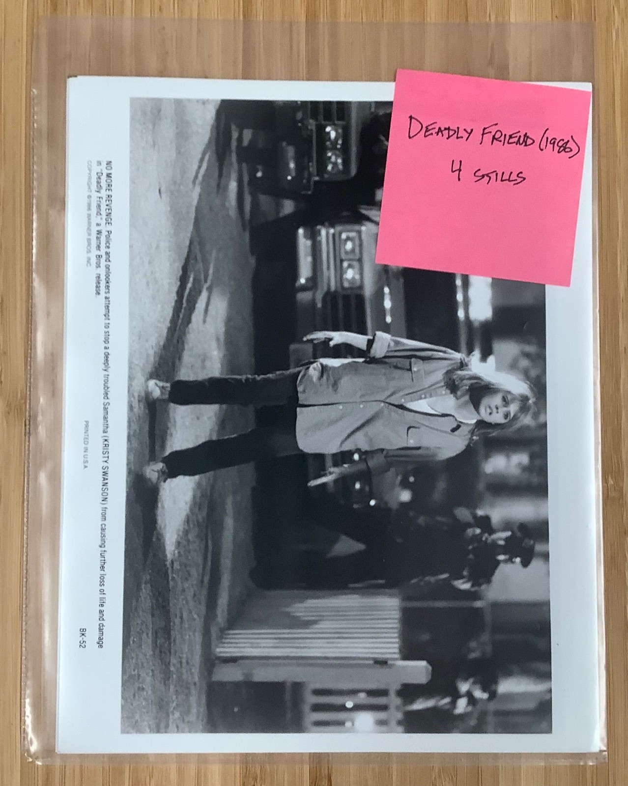 4 Deadly Friend (1986) original movie still lot Kristy Swanson/Matt Labyorteaux