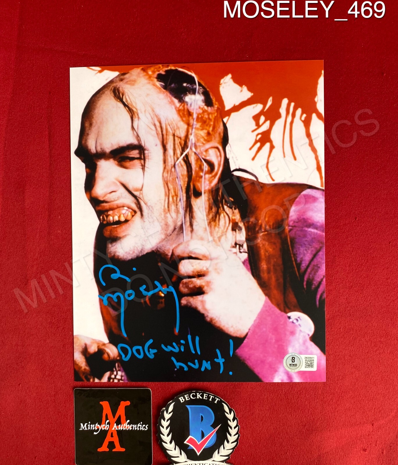Bill Moseley signed 8×10 photo The Texas Chainsaw Massacre Beckett Otis
