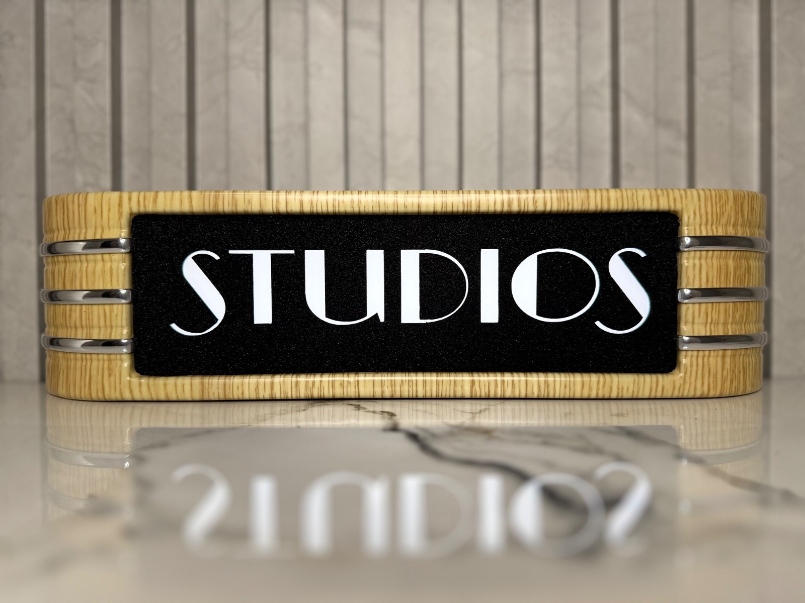 STUDIOS light up RCA style studio sign 14″ 120V wall adapter FREE USA Shipping