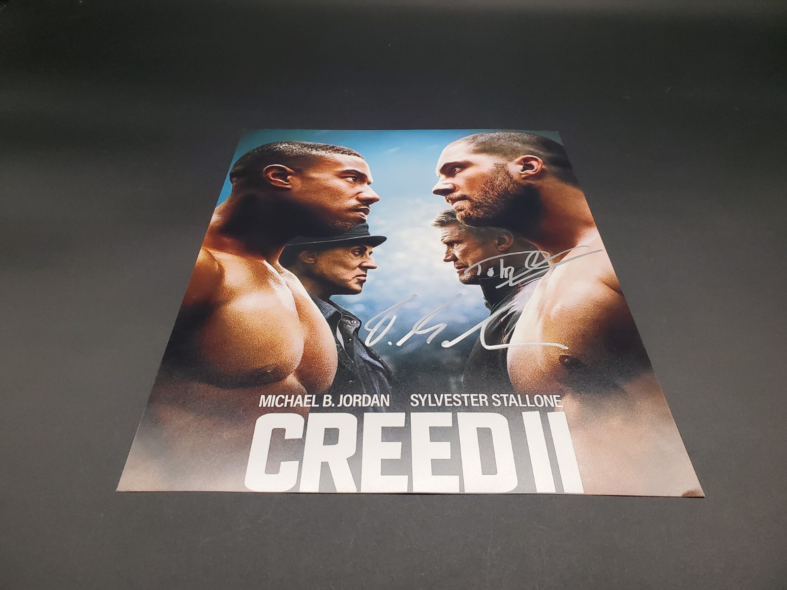 FLORIAN MUNTEANU Viktor Drago Dolph Lundgren CREED 2 Signed 11×14 Movie Photo