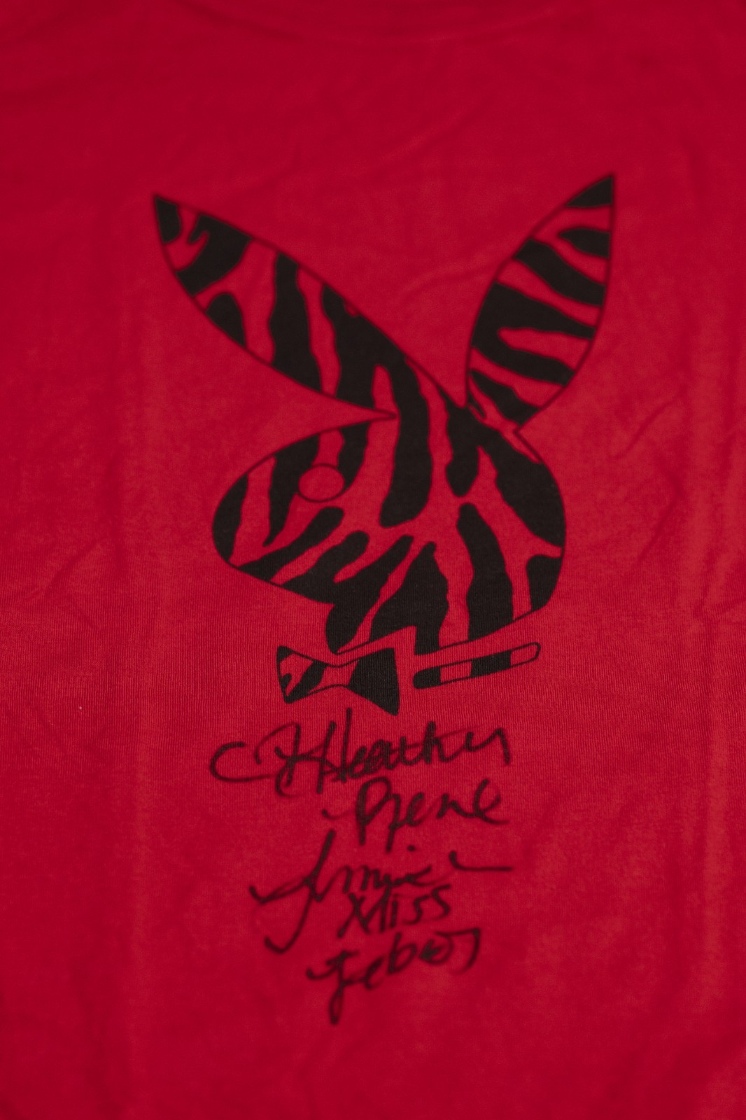 Heather Rene Smith Signed Personally Worn Used Shirt PSA/DNA Playboy Playmate 2