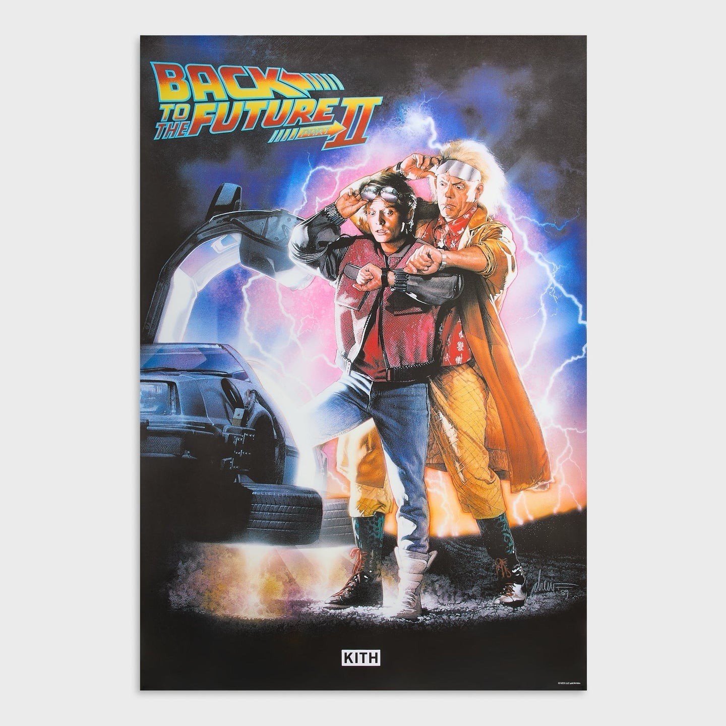 Kith for Back to the Future II Movie Poster 2026 Dimensions: W 24″ x H 35.5″