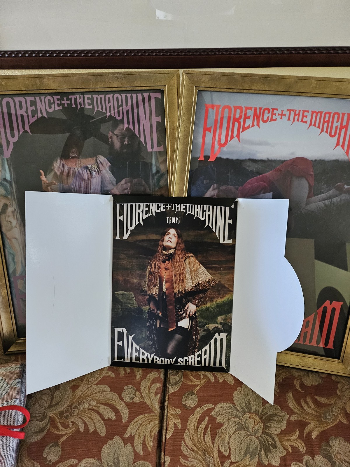 Florence + The Machine Everybody Scream Tampa Framed Concert VIP Memorabilia