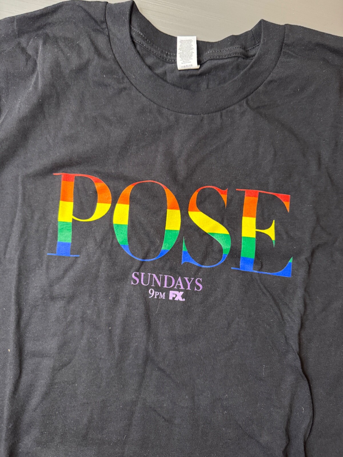 POSE (TV series- BILLY PORTER, MJ RODRIGUEZ) PRIDE promo t-shirt SMALL LGBTQ+