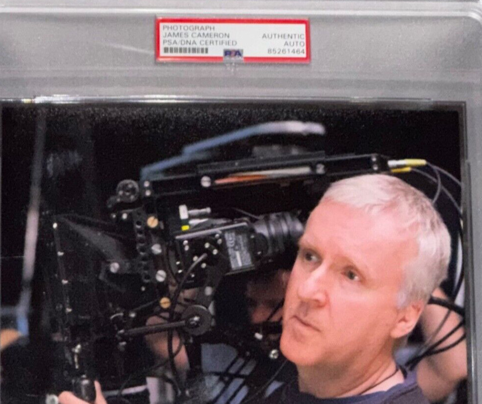 James Cameron “Director Titanic, Terminator & Aliens” Auto 8×10 Signed Photo PSA
