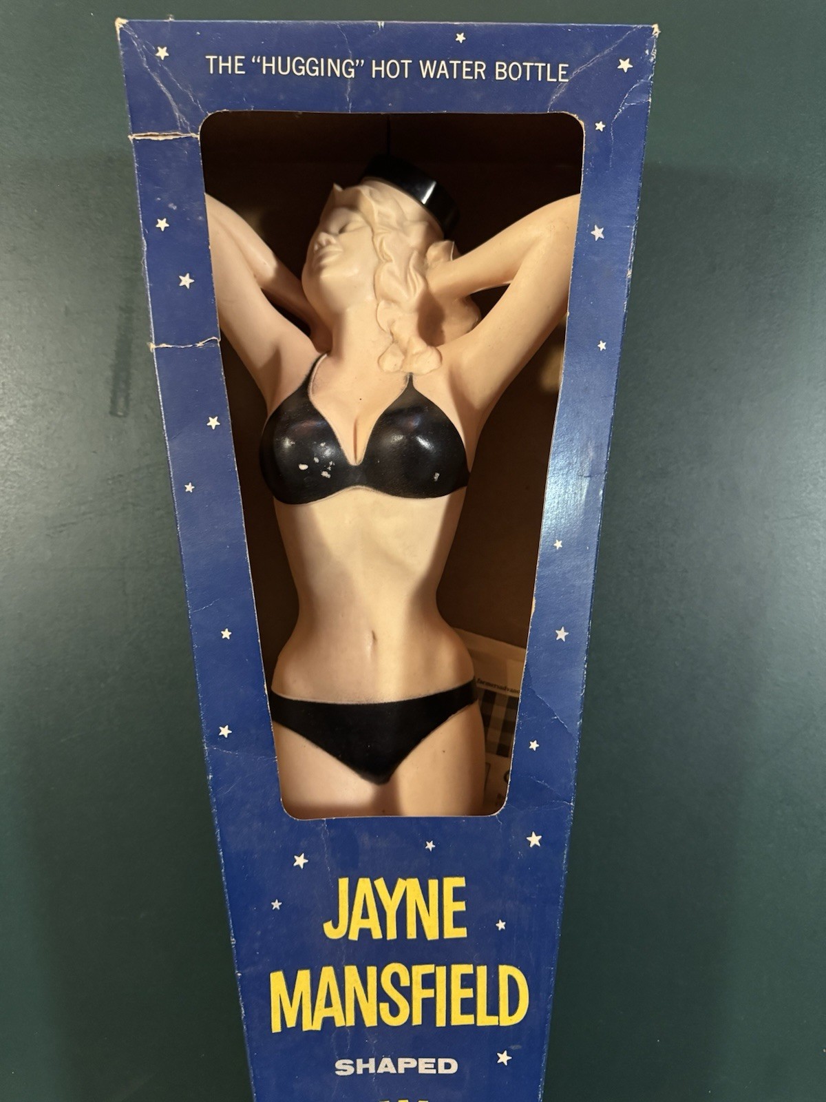 Jayne Mansfield Shaped “Hugging” Hot Water Bottle in Original Box