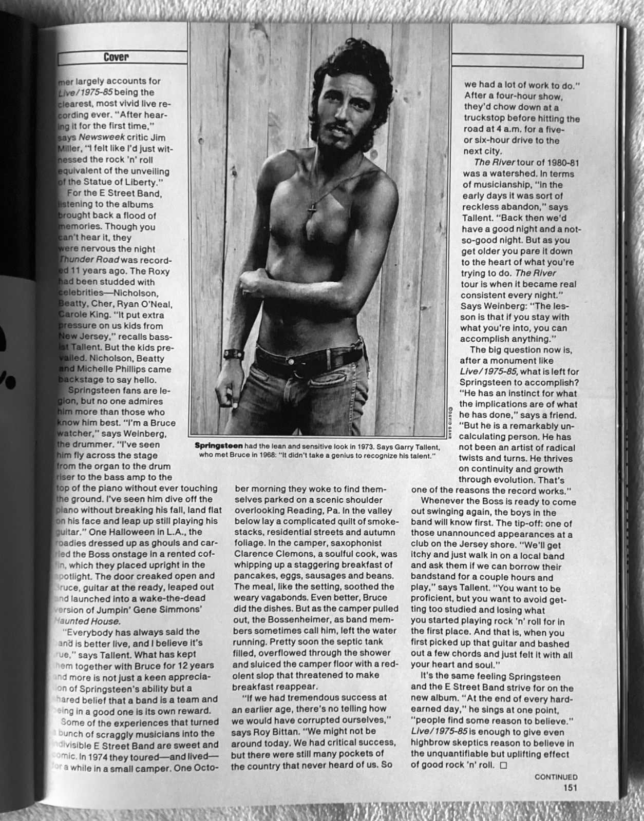 “BRUCE SPRINGSTEEN – People Magazine!” December 8, 1986 Issue! RARE!