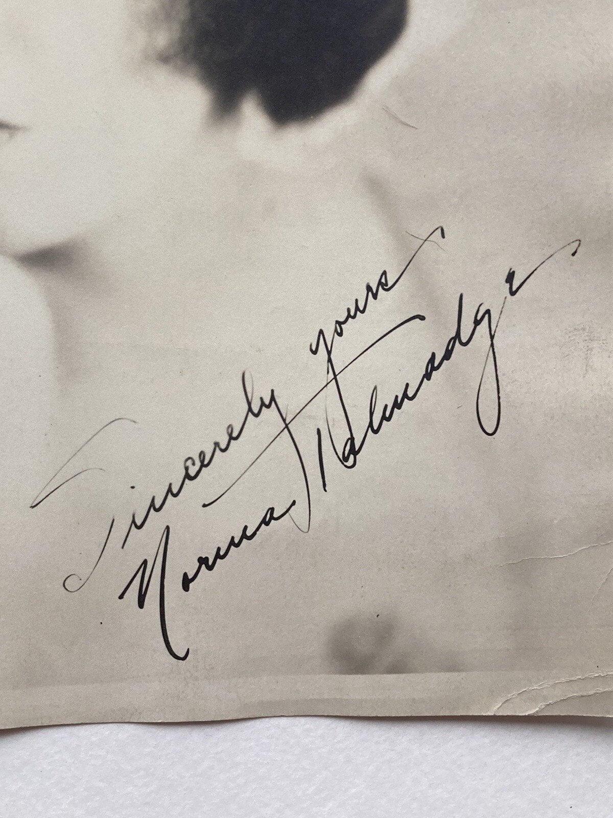Original Vintage Norma Talmadge Signed Photograph – 9 1/2″ x 7 1/2″ – 1920’s