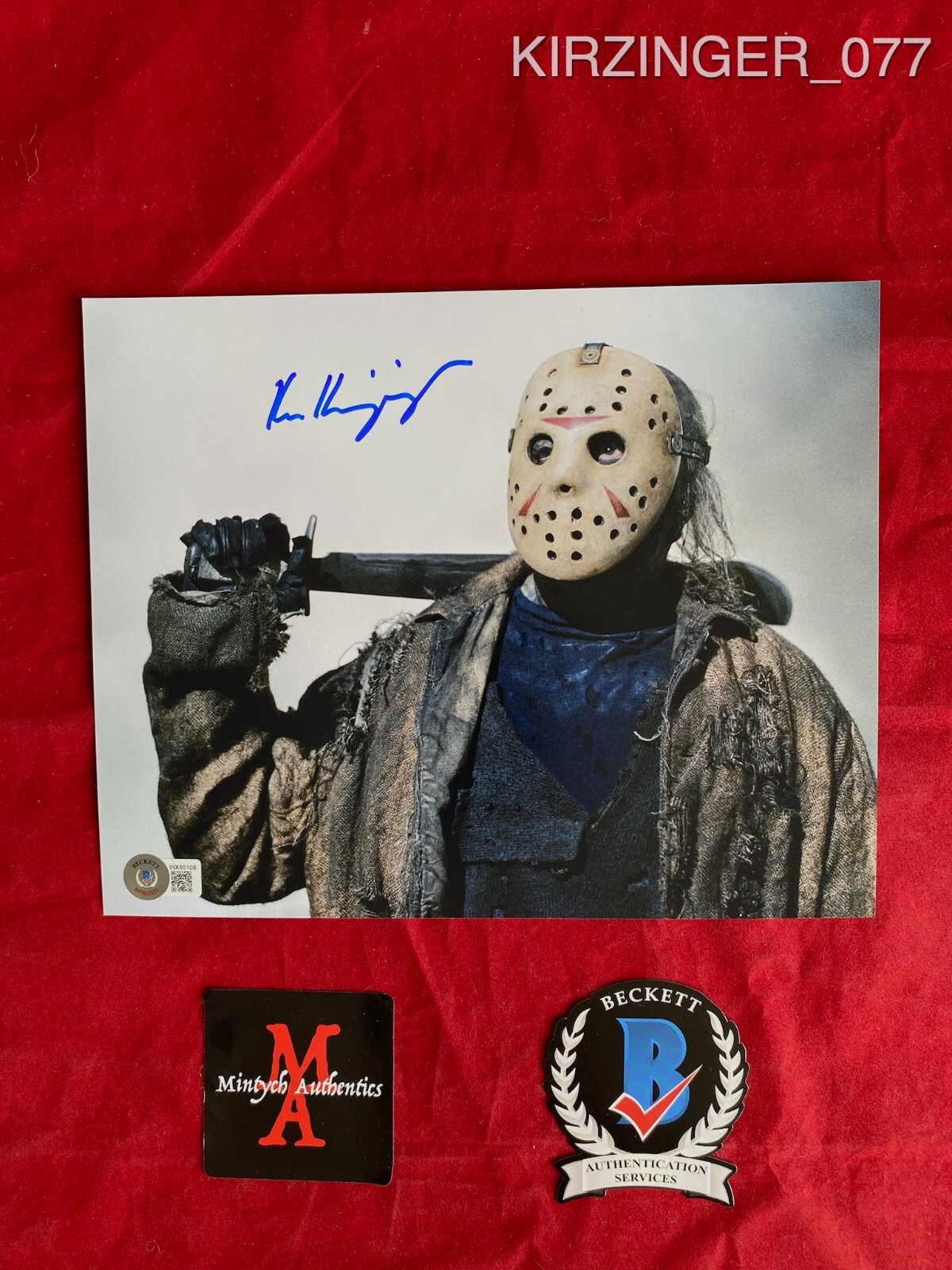 KEN KIRZINGER AUTOGRAPHED SIGNED 8×10 PHOTO! FREDDY VS JASON! JASON! BECKETT!