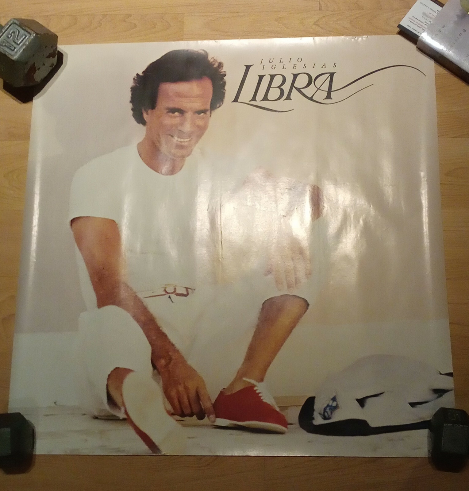 JULIO IGLESIAS – Libra – rare promotional POSTER 23 x 23 inches