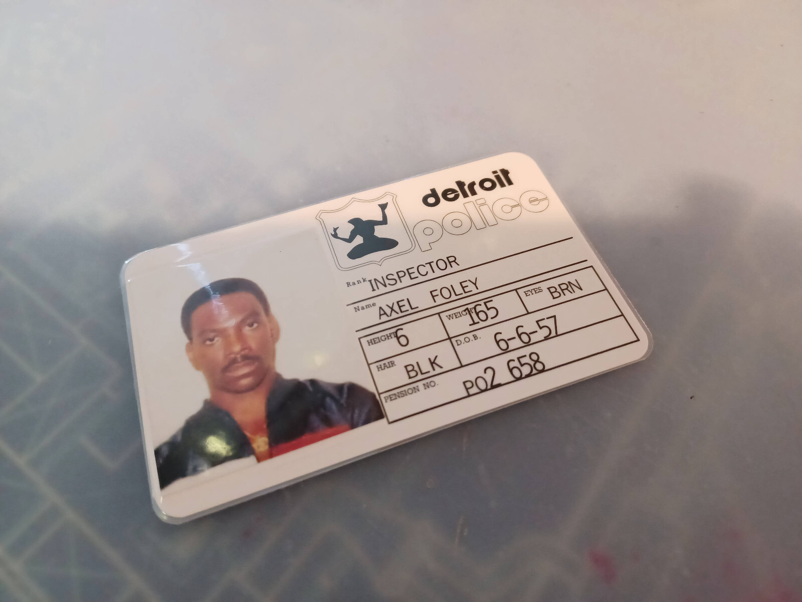 Beverly Hills Cop – Axel Foley – I.D. – Prop – Cosplay – Novelty –