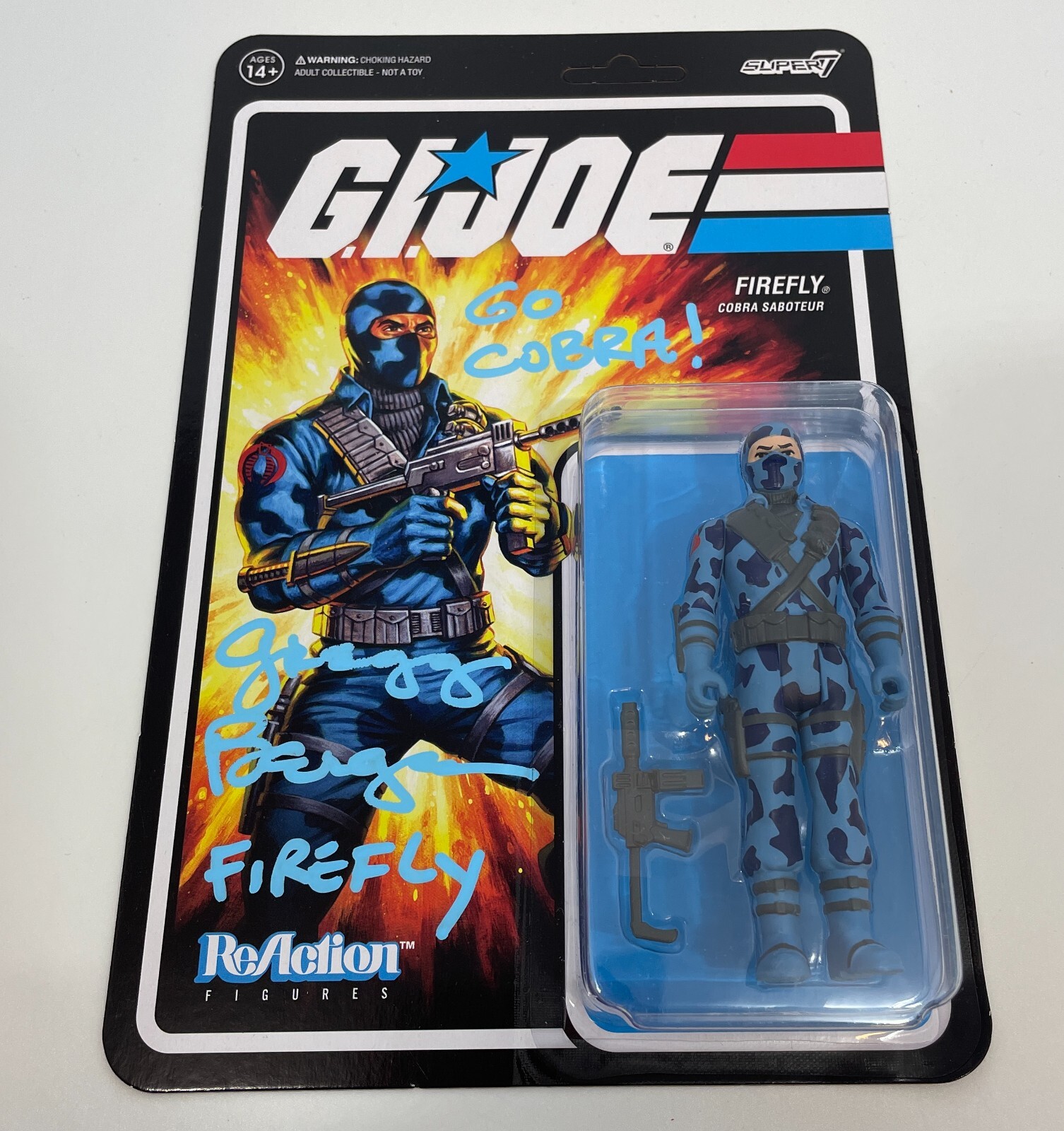 GREGG BERGER Hand Signed GI JOE Firefly Action Figure Autograph JSA COA CERT