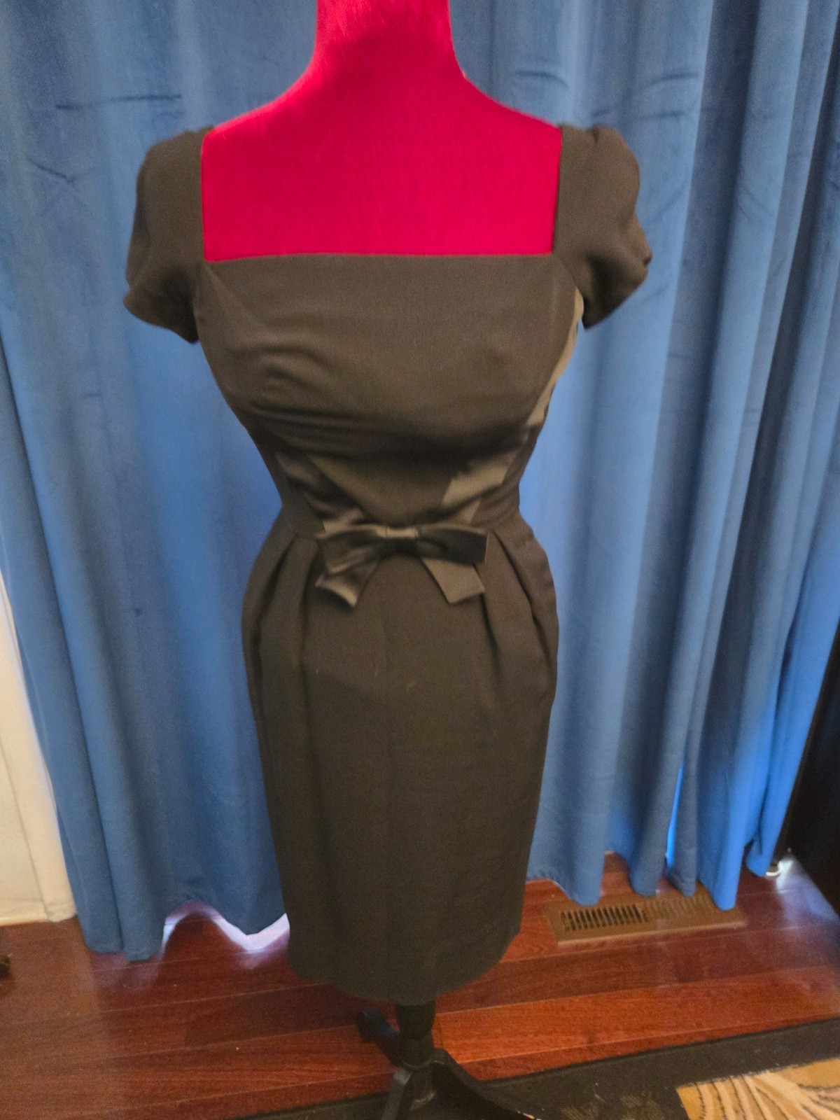Audrey Hepburn Owned Worn 60’s Black Short Sleeve Wiggle Dress Sydney Guilaroff