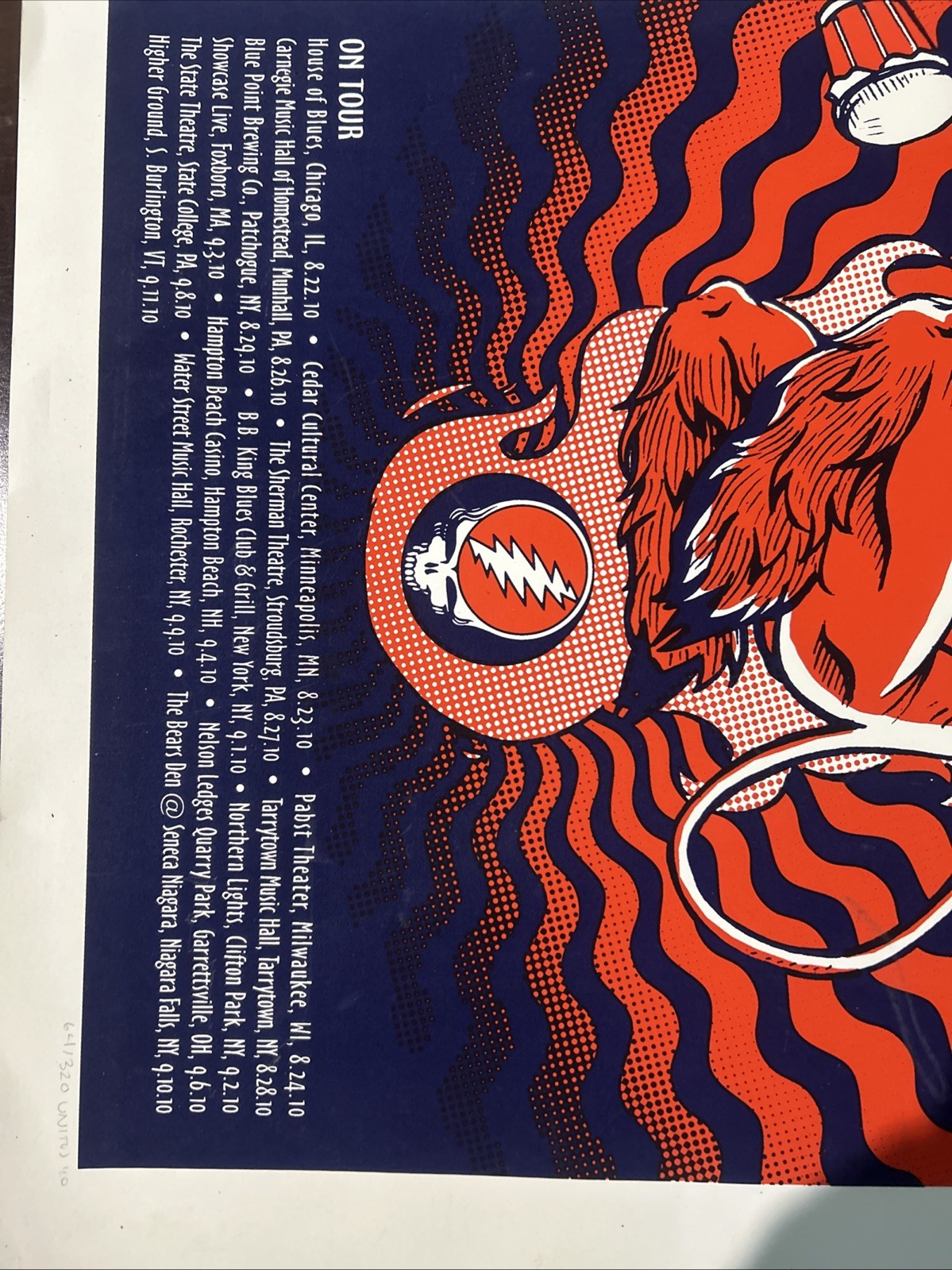 Rhythm Devils Fall Tour 2010 Poster Unitus Mickey Hart Bill Kreutzmann