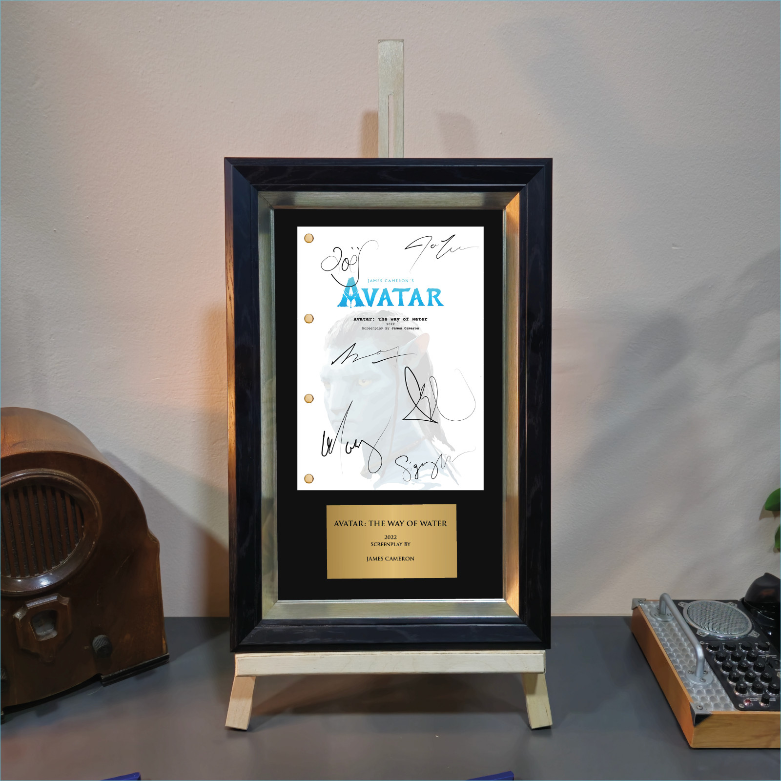 Avatar Movie Script Display with Signature Framed Wall Art