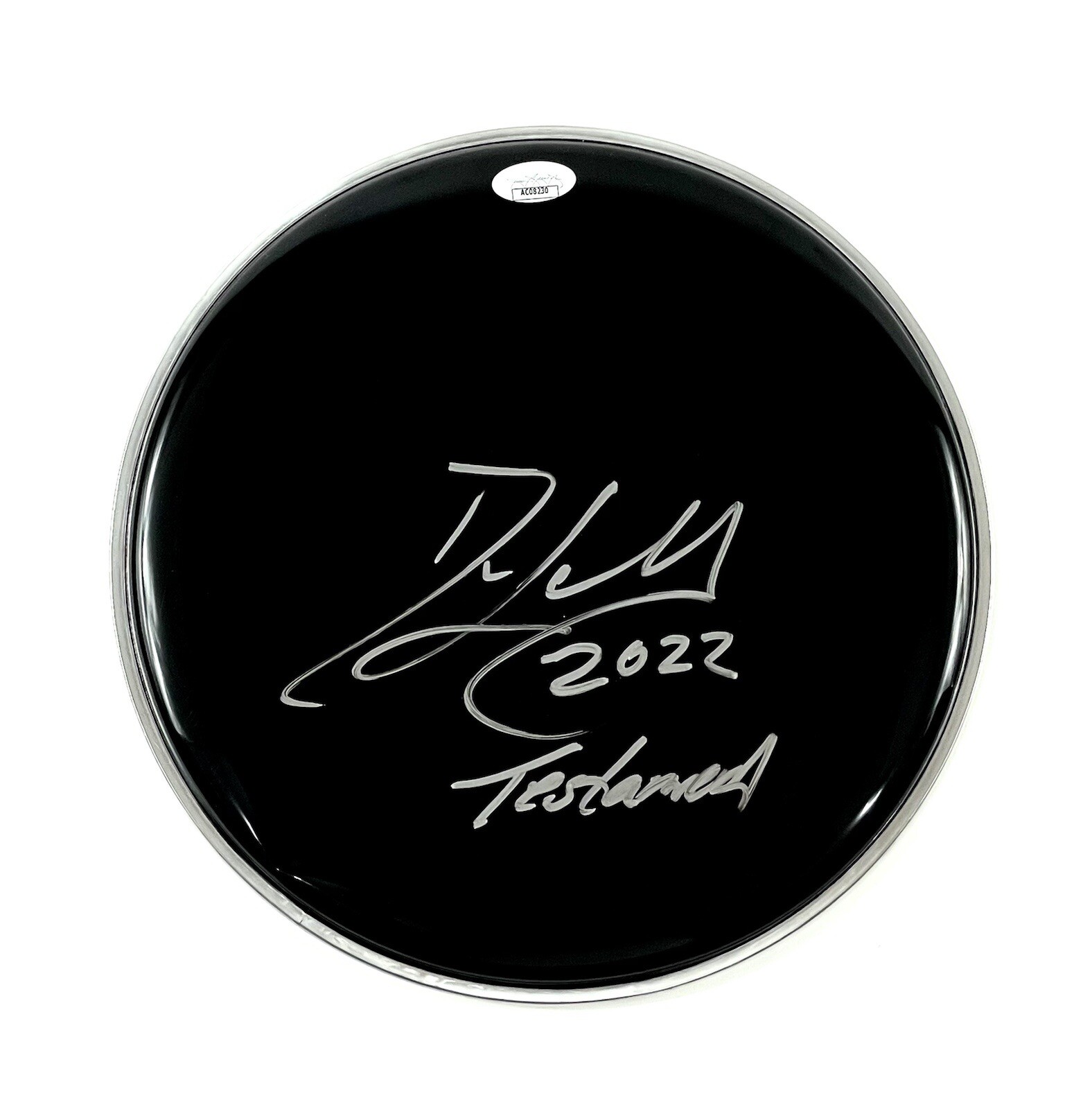 Dave Lombardo Signed Drumhead Testament Slayer Fantomas Philm Heavy Metal JSA 🔥